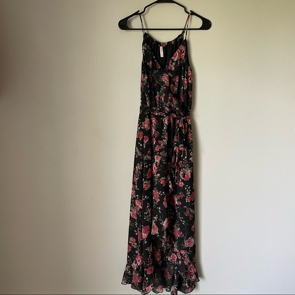 NWOT Floral High Low Maxi Dress